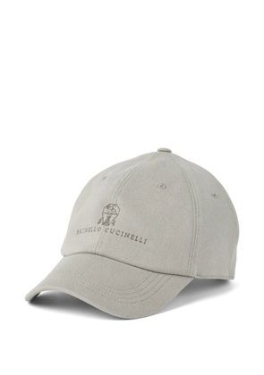 Brunello Cucinelli logo cap - Grey