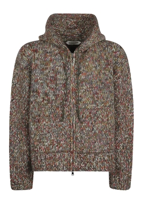 Namacheko Maurius zip hooded hoodie - Brown