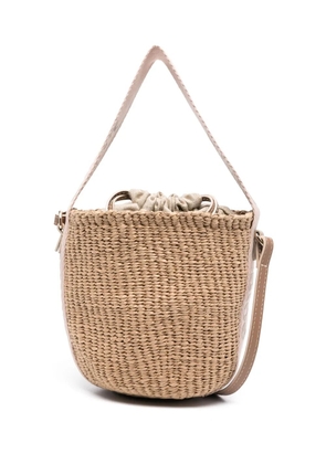 Chloé small Woody bucket bag - Brown