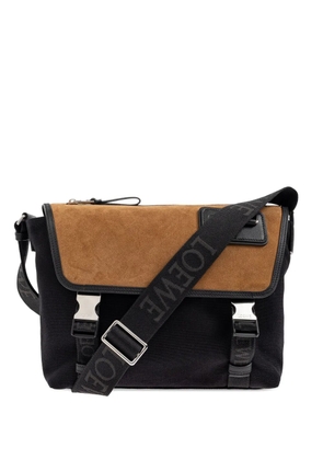 LOEWE medium Flex canvas messenger bag - Brown