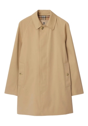 Burberry raglan-sleeve button trench coat - Neutrals
