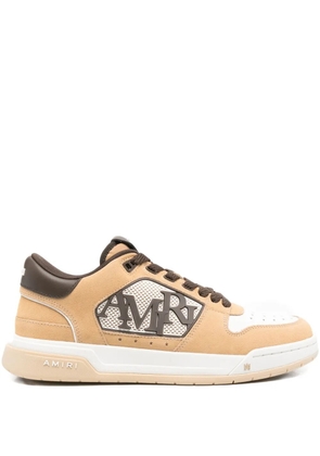 AMIRI logo-patch leather sneakers - Brown