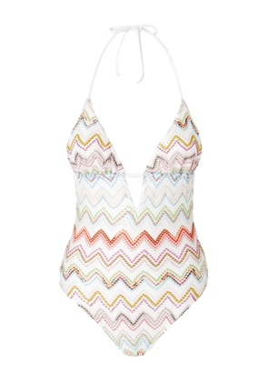 Missoni zigzag swimsuit - White