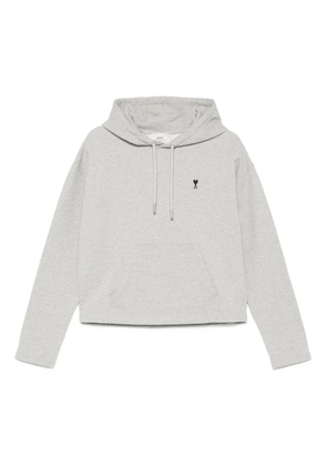 AMI Paris heart-logo hoodie - Grey