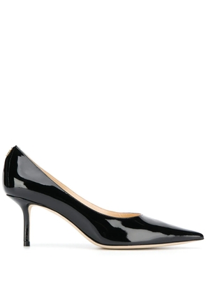 Jimmy Choo logo plaque pumps - Black