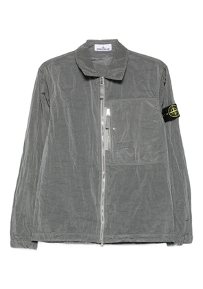 Stone Island zip-fastening patch-pocket shirt jacket - Grey