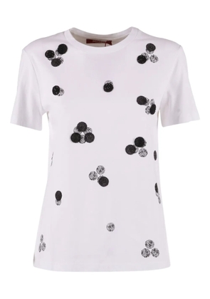 Max Mara Umano beaded T-shirt - White