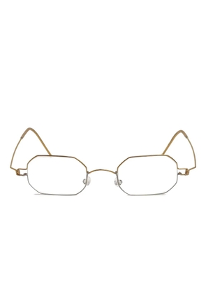 Lindberg geometric-framed glasses - Gold