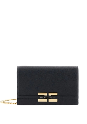 Elisabetta Franchi embellishment chain clutch bag - Black