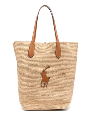 Polo Ralph Lauren large Big Pony tote bag - Neutrals