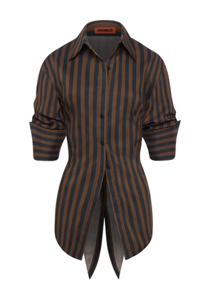 Simon Miller striped button loch poplin shirt - Black