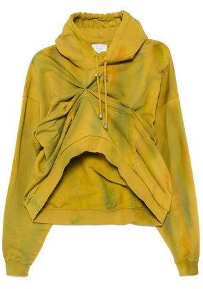Collina Strada draped hoodie - Green
