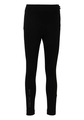 Moncler Grenoble rubberised-logo performance leggings - Black