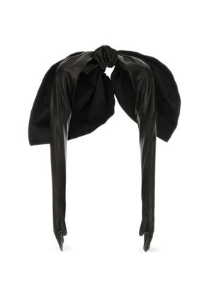 Givenchy bow-detail sleeved gloves - Black