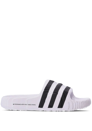 adidas Island Club Adilette 22 ribbed slides - White