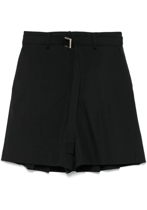sacai pleated shorts - Black