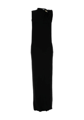 Jean Paul Gaultier twisted-neckline maxi dress - Black