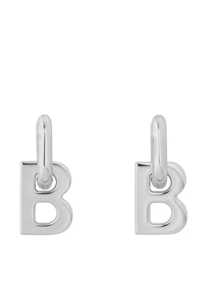 Balenciaga letter-charm earrings - Silver