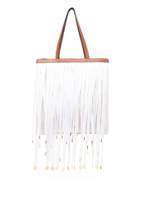 Moschino fringe-detailed tote bag - Neutrals