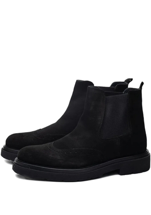 Poche Paris brogue detail boots - Black