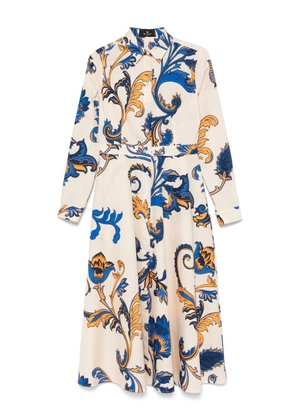 ETRO paisley-print shirt dress - Neutrals