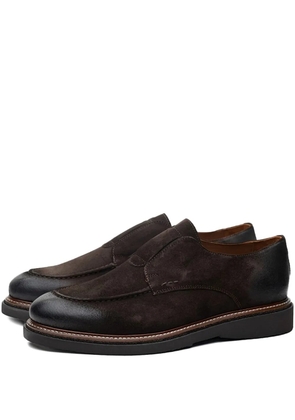 Poche Paris panelled loafers - Brown