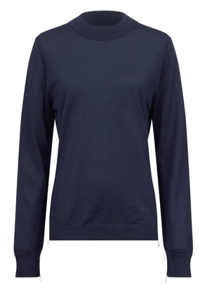 Maison Margiela ribbed-edge wool sweater - Blue