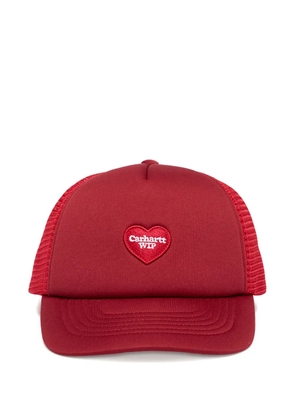 Carhartt WIP heart-patch trucker cap - Red