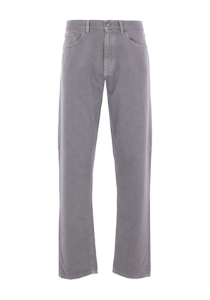 Zegna five-pocket logo-label trousers - Grey