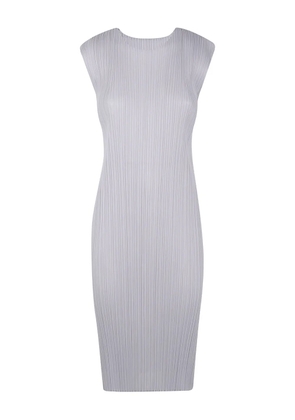 Pleats Please Issey Miyake plissé-effect midi dress - Grey