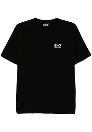 Ea7 Emporio Armani logo-print cotton T-shirt - Black