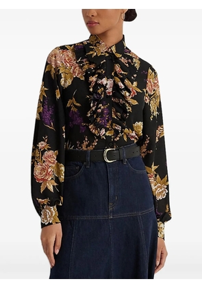 Lauren Ralph Lauren floral-print shirt - Black