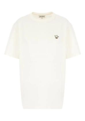 Maison Kitsuné embroidered T-shirt - Neutrals