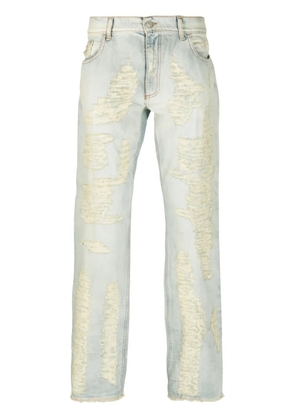 1017 ALYX 9SM ripped mid-rise straight-leg jeans - Neutrals