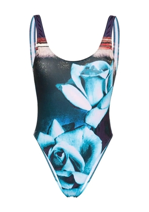 Jean Paul Gaultier The Blue Roses graphic-print swimsuit