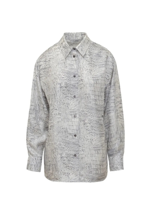 Ferragamo animal-print shirt - Neutrals