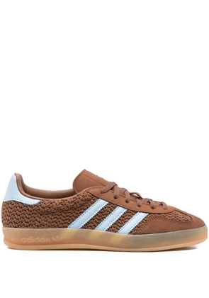 adidas Gazelle textured-stripe sneakers - Brown