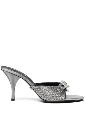 Versace 85mm leather mules - Silver
