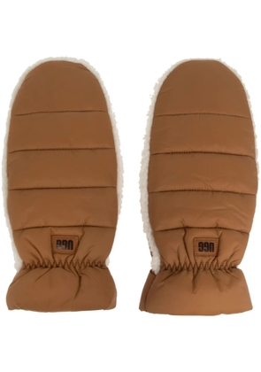 UGG logo gloves - Brown