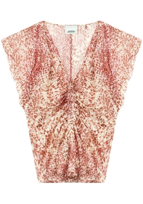 ISABEL MARANT Lonea top - Red