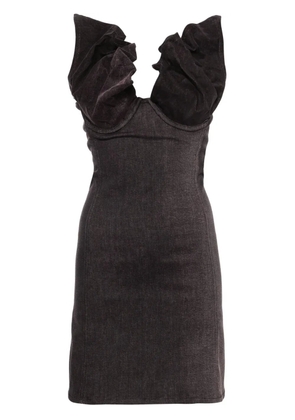 Y/Project denim mini dress - Black