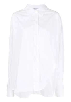 The Attico Diana asymmetric button-up shirt - White