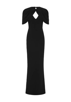 Rebecca Vallance Cameron cape-neckline maxi dress - Black