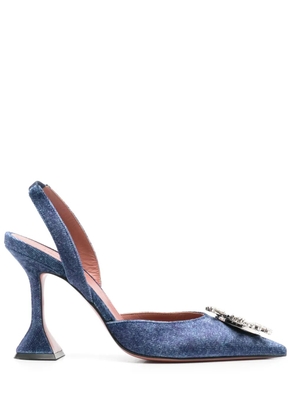 Amina Muaddi 95mm Begum slingback pumps - Blue
