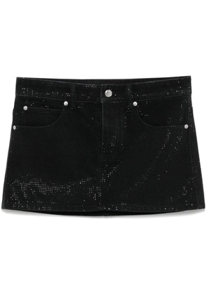 Alexander Wang crystal-embellished mini skirt - Black