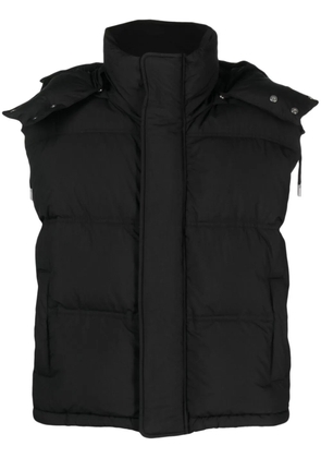 AMI Paris hooded padded gilet - Black
