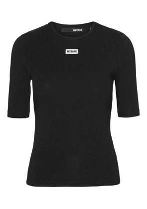ROTATE BIRGER CHRISTENSEN logo-detail short-sleeve T-shirt - Black
