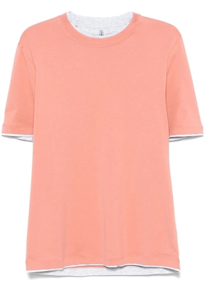 Brunello Cucinelli cotton T-shirt - Orange