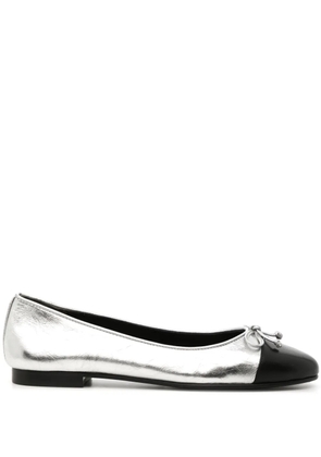 Tory Burch cap-toe ballerina shoes - Silver
