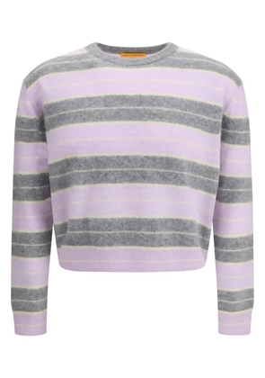 Guest In Residence striped crew-neck sweater - Purple